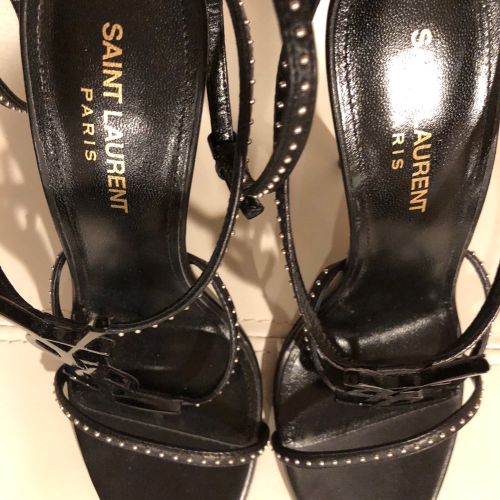 Authentic Saint Laurent Studded Heel Sandals - Picture 5 of 5
